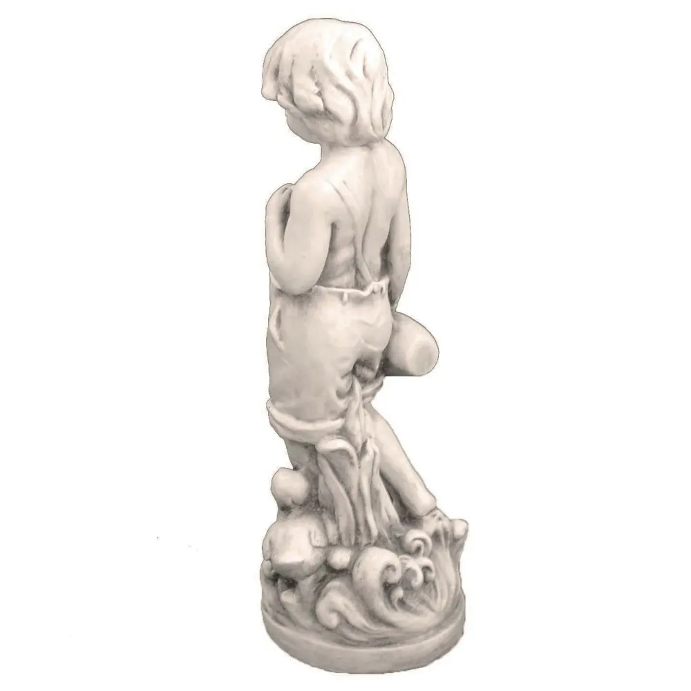 Statues & Sculptures Children-Summer Boy 73cm Stone Resin Garden Statue