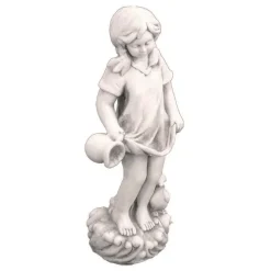 Statues & Sculptures Children-Summer Love Boy & Girl Stone Resin Garden Statues