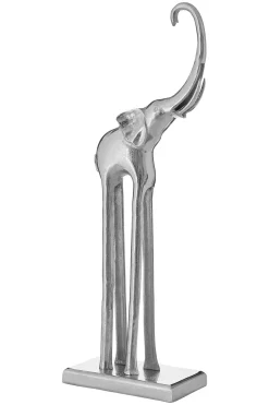 Statues & Sculptures Table Top|Animals-Supreme Elephant 84cm Metal Indoor Statue