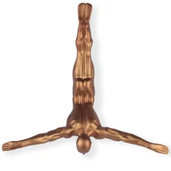 Statues & Sculptures Figurative|Wall Art-The Diver 55cm Bronze Resin Wall Sculpture