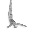 Statues & Sculptures Figurative|Wall Art-The Diver 55cm Silver Resin Wall Sculpture