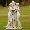 Statues & Sculptures Greek-Three Graces Portland Stone Garden Statue