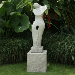 Statues & Sculptures Contemporary-Timeless Contemporary Stone Garden Sculpture