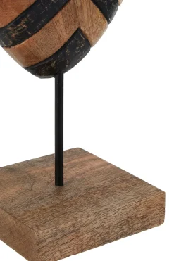 Statues & Sculptures Table Top|Contemporary-Tribal Guardian 53cm Wood Indoor Sculpture