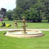 Statues & Sculptures Water Features-Triple Tier Fountain & Pool Surround Stone Water Feature
