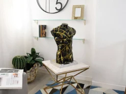 Statues & Sculptures Figurative|Table Top-Valiant Torso 50cm Black Resin Indoor Sculpture