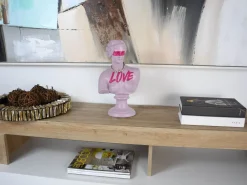 Statues & Sculptures Figurative|Table Top-Venus Love 35cm Pink Resin Indoor Sculpture