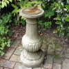 Statues & Sculptures Garden Sundials-Victorian Aged Brass Stone Garden Sundial