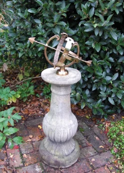 Statues & Sculptures Armillary Sundials-Victorian Armillary Stone Garden Sundial