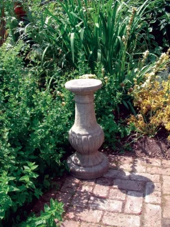 Statues & Sculptures Plinths & Pedestals-Victorian Column Stone Garden Pedestal