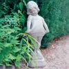 Statues & Sculptures Children-Victorian Girl 58cm Stone Garden Statue