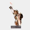 Statues & Sculptures Table Top|Floor Standing-Violin Fusion 80cm Copper Metal Indoor Sculpture