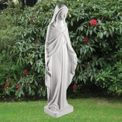 Statues & Sculptures Virgin Mary-Virgin Mary 96cm Marble Resin Garden Statue