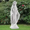 Statues & Sculptures Virgin Mary-Virgin Mary 58cm Marble Resin Garden Statue