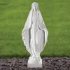 Statues & Sculptures Virgin Mary-Virgin Mary 41cm Marble Resin Garden Statue