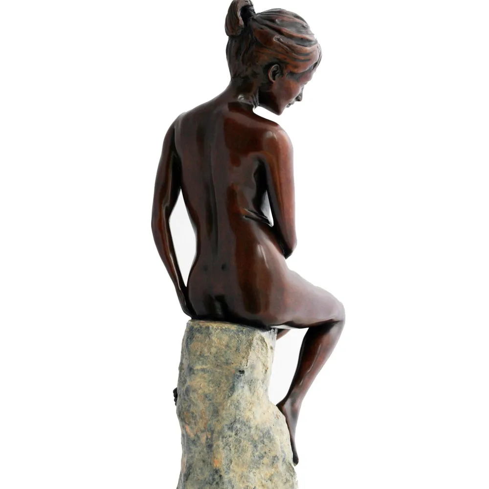 Statues & Sculptures Figurative|Table Top-Warmth of the Sun Figurine Bronze Indoor Sculpture