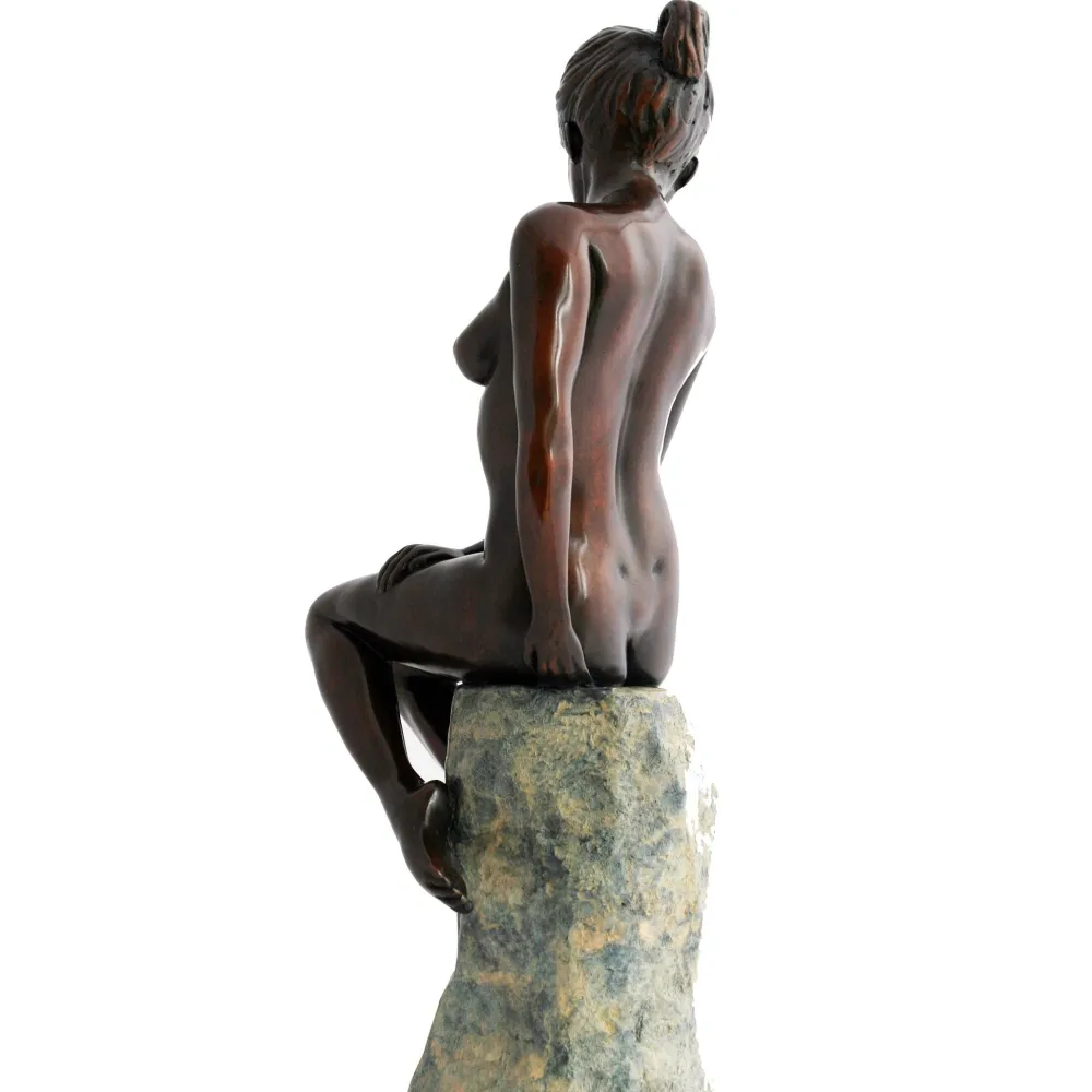 Statues & Sculptures Figurative|Table Top-Warmth of the Sun Figurine Bronze Indoor Sculpture