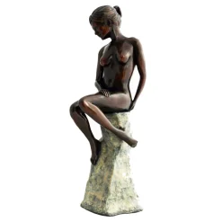 Statues & Sculptures Figurative|Table Top-Warmth of the Sun Figurine Bronze Indoor Sculpture