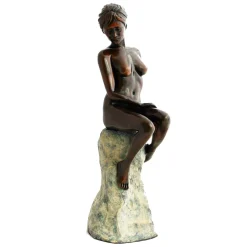 Statues & Sculptures Figurative|Table Top-Warmth of the Sun Figurine Bronze Indoor Sculpture