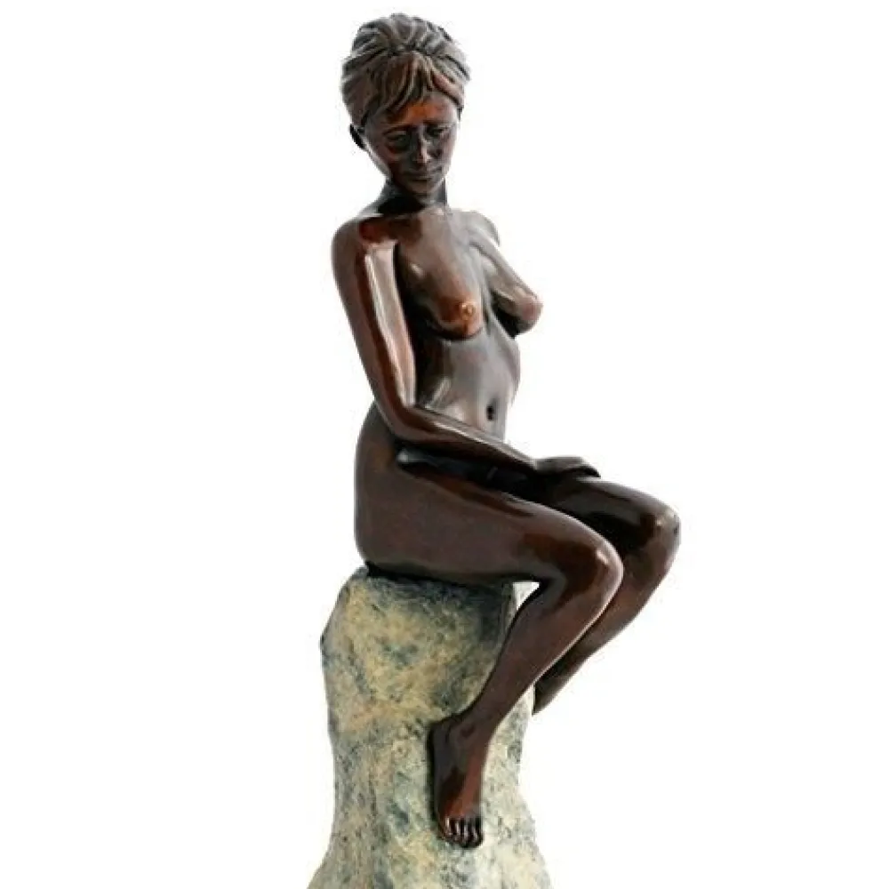 Statues & Sculptures Figurative|Table Top-Warmth of the Sun Figurine Bronze Indoor Sculpture