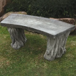 Statues & Sculptures Stone Benches-Woodlands Design Stone Garden Bench