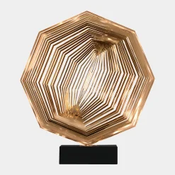 Statues & Sculptures Table Top|Abstract-Xenon Grid 70cm Copper Metal Indoor Sculpture