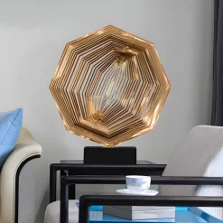 Statues & Sculptures Table Top|Abstract-Xenon Grid 70cm Copper Metal Indoor Sculpture