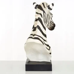 Statues & Sculptures Table Top|Animals-Zen Zebra 54cm Resin Indoor Sculpture