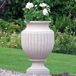 Statues & Sculptures Large|Round-Zeus Vase Stone Garden Planter