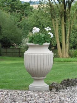 Statues & Sculptures Large|Round-Zeus Vase Stone Garden Planter